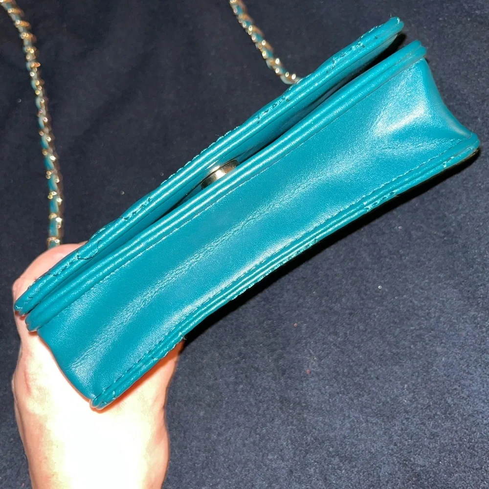 BEBE teal purse - Picture 3 of 5